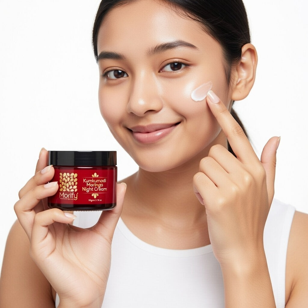 Morify kumkumadi moringa night cream